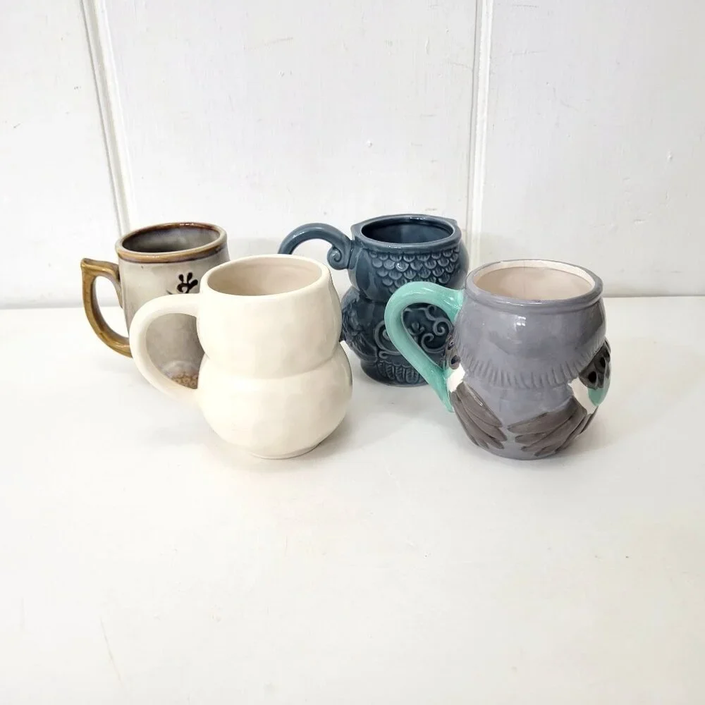 Owl Mugs Collection of Four - Picture 2 of 14